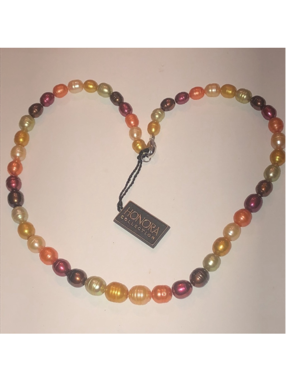Honora Collection Multi Color Neutral Tones Pearl Necklace